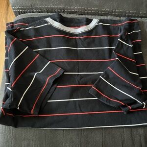 Brixton Black Striped Short Sleeve Shirt